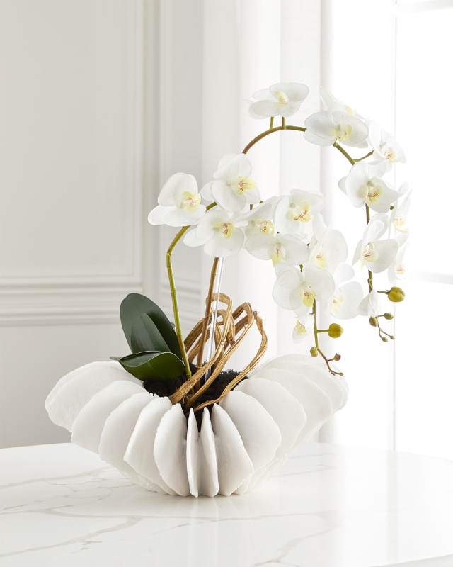 Golden Seas Faux-Floral Arrangement